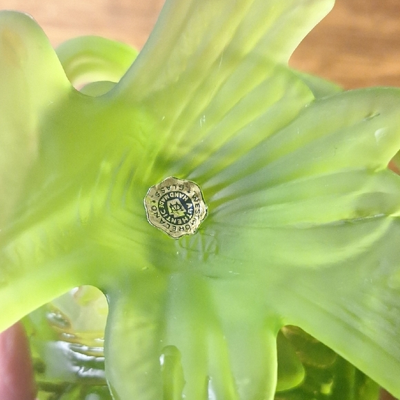 Vintage WESTMORELAND Glass Frosted Glass Candy Disg - Picture 7 of 9